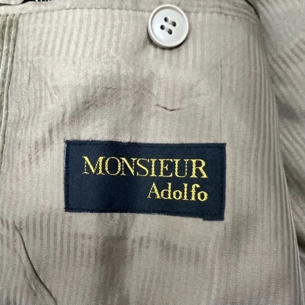 Monsieur Adolfo‎ Mens Brown Corduroy 2 Button Blazer Sport Coat Jacket Size 46R